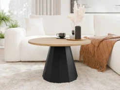 Sofabord Oswego 139 (Sort + Egetræ)