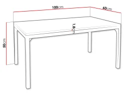 Sofabord Oswego 138 (Valnød + Sort)