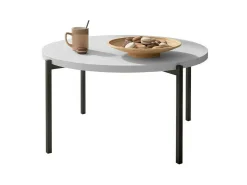 Sofabord Providence 176 (Glansfuld hvid + Sort)