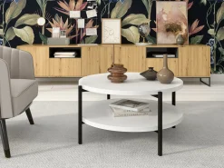 Sofabord Providence 177 (Hvid + Sort)