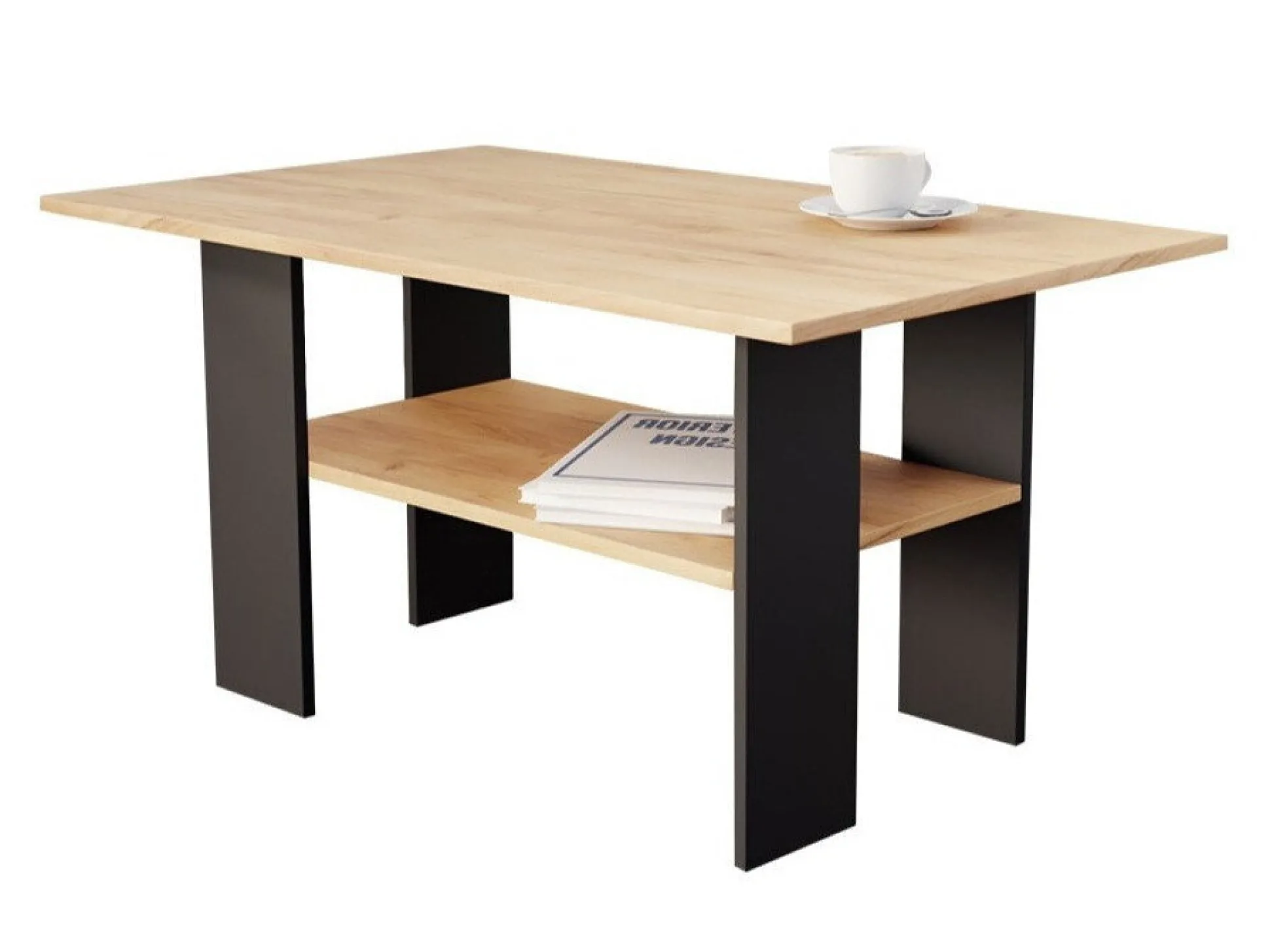 Sofabord Reading 101 (Sort + Craft egetræ)