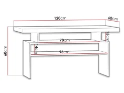 Sofabord Serfeno 109 (Mørk aske)