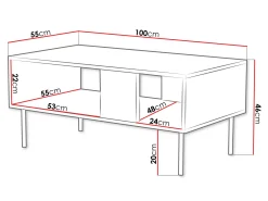 Sofabord Sillen (Sort)
