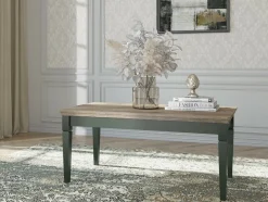 Sofabord Tolnue 108 (Mørkegrøn + Lefkas eg)