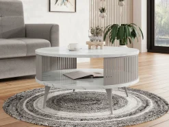 Sofabord Vitum VI (Kashmir + Hvid marmor)