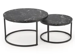 Sofabordssæt Houston 1832 (Sort marmor)