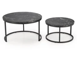 Sofabordssæt Houston 1832 (Sort marmor)