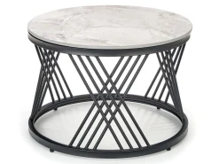 Sofabordssæt Houston Acetum (Sort + Grå marmor)