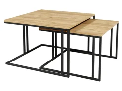 Sofabordssæt Oswego 110 (Brun + Sort)