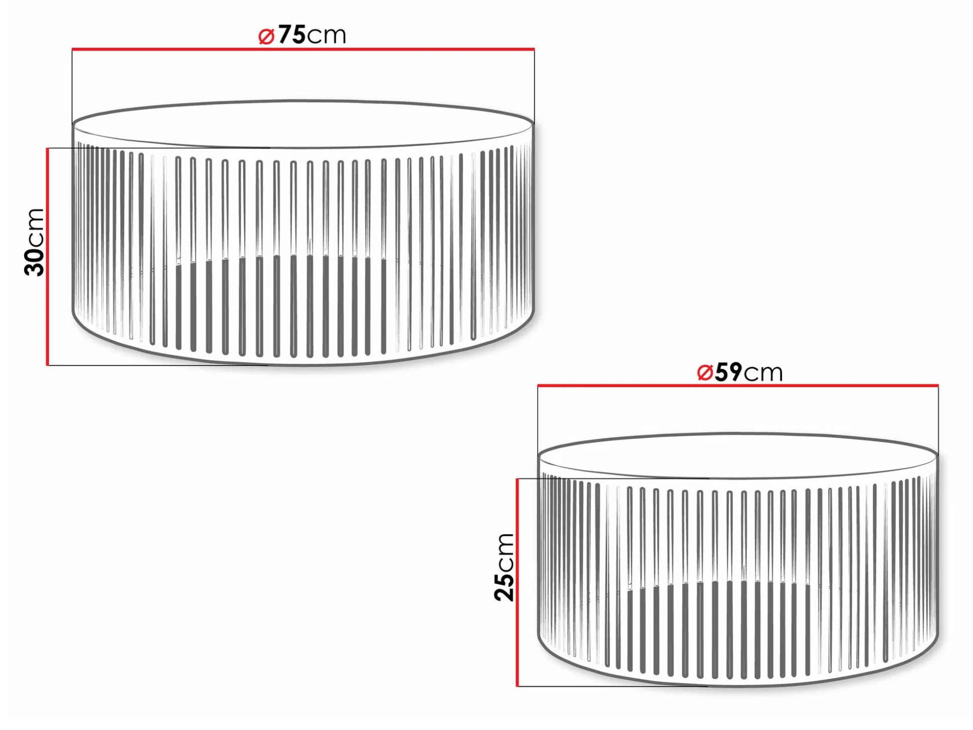 Sofabordssæt Prunis (Hvid)