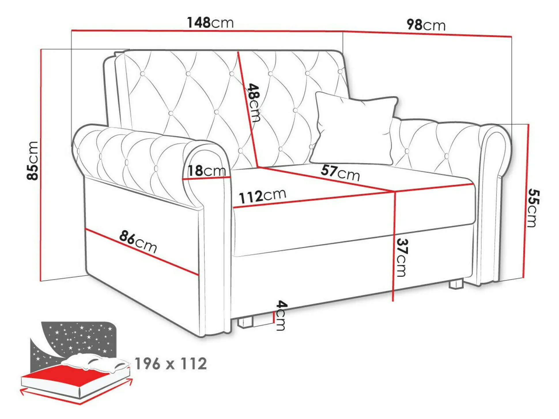 Sovesofa Aelara II (Kronos 22)