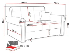 Sovesofa Aquala III (Mono 232)