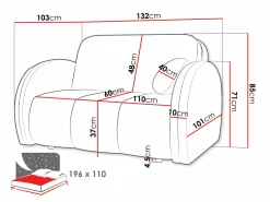 Sovesofa Citral II (Velo 623)