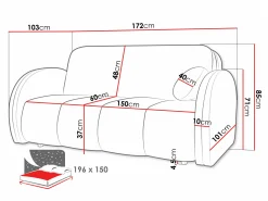 Sovesofa Citral IV (Velo 623)