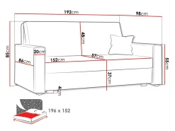 Sovesofa Clarlen IV (Poso 100)