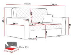 Sovesofa Clarona II (Zanzibar 190)