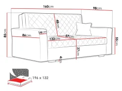 Sovesofa Clarona III (Zanzibar 190)
