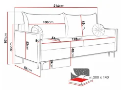 Sovesofa Clovis 103 (Manila 16)