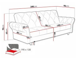 Sovesofa Columbus 209 (Kronos 6)