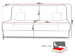 Sovesofa Comfivo Cera III (Poso 100)