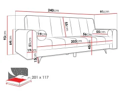 Sovesofa Comfivo Luda (Sandu 224.02)