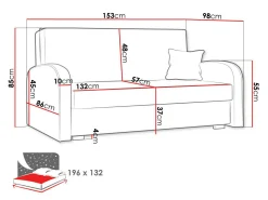 Sovesofa Galona III (Mono 244 + Sorriso 4)