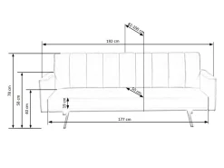 Sovesofa Houston 1362 (Mørkegrøn)