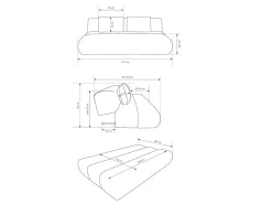 Sovesofa Kingston 193 (Dot 07)