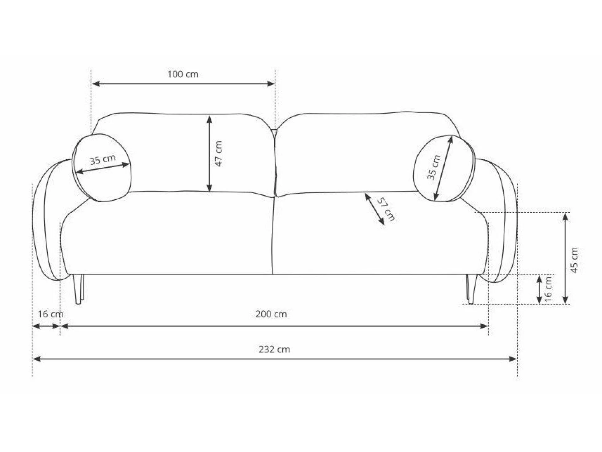 Sovesofa Kingston 143 (Run again 01)