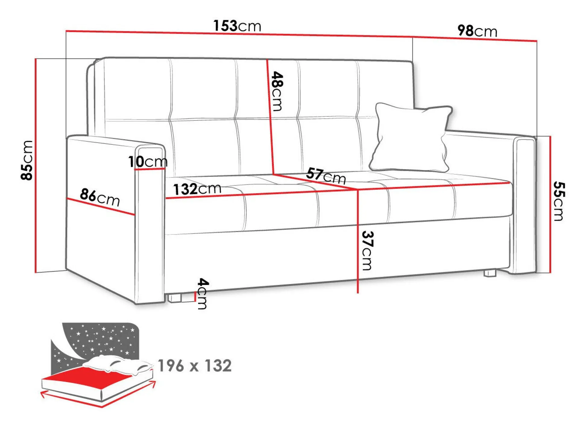 Sovesofa Nuvora III (Spirit 11)