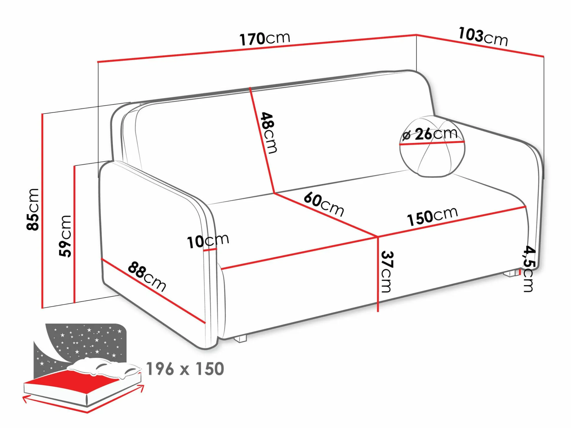 Sovesofa Poetal IV (Velo 623)