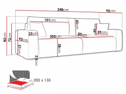 Sovesofa Shelton 104 (Poso 100)
