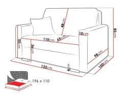 Sovesofa Solrin II (Tilia 86)