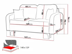 Sovesofa Torlua 101 (Manila 02)