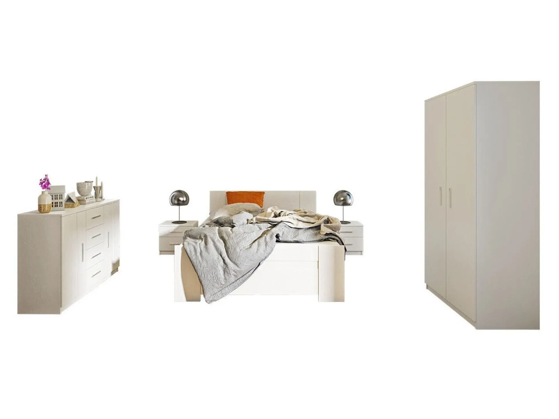 Soveværelsessæt Catromi 122 (Hvid)