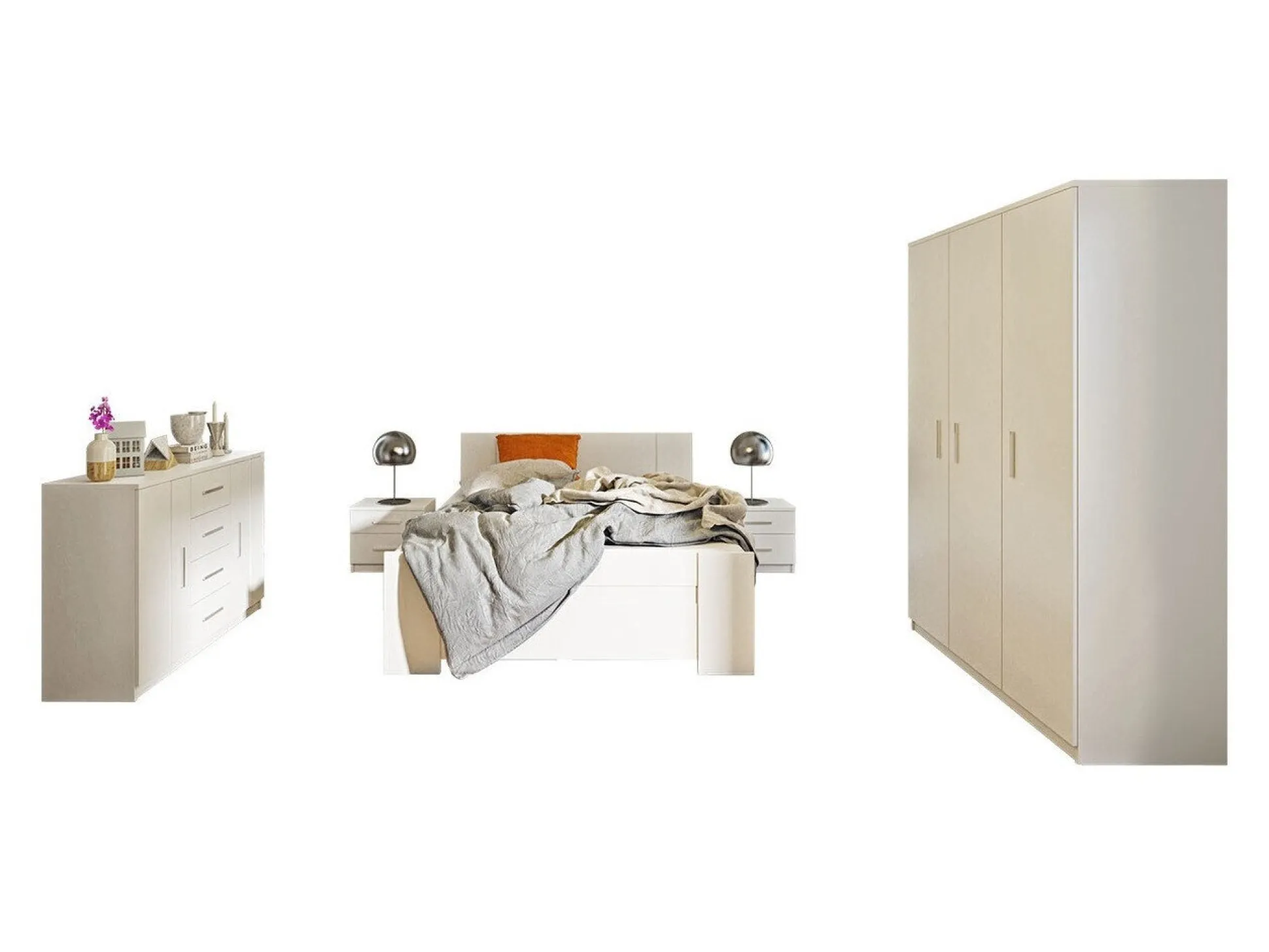 Soveværelsessæt Catromi 123 (Hvid)