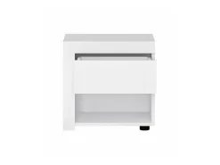 Soveværelsessæt Feldeli 122 (Hvid + Glansfuld hvid)