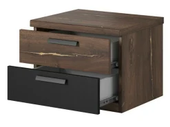 Soveværelsessæt Felelie 108 (Mørk flagstaf eg + Kobber)