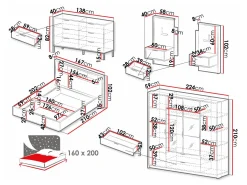 Soveværelsessæt Flodale 106