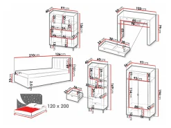 Soveværelsessæt Mormavu 116 (Kashmir)