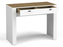 Soveværelsessæt Mormavu 112 (Mat hvid + Beige)