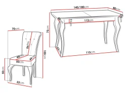 Spisestuesæt Comfivo Gallina II (Paros 05)