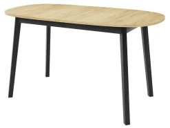 Spisestuesæt Edmond 121 (Craft gylden eg + Sort)