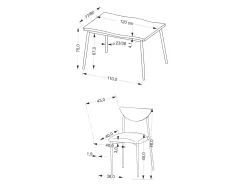 Spisestuesæt Houston 1933