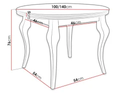 Spisestuesæt Racine 142 (Sort)