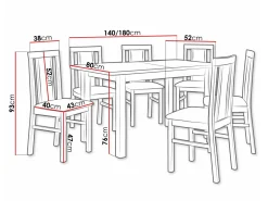 Spisestuesæt Victorville 238