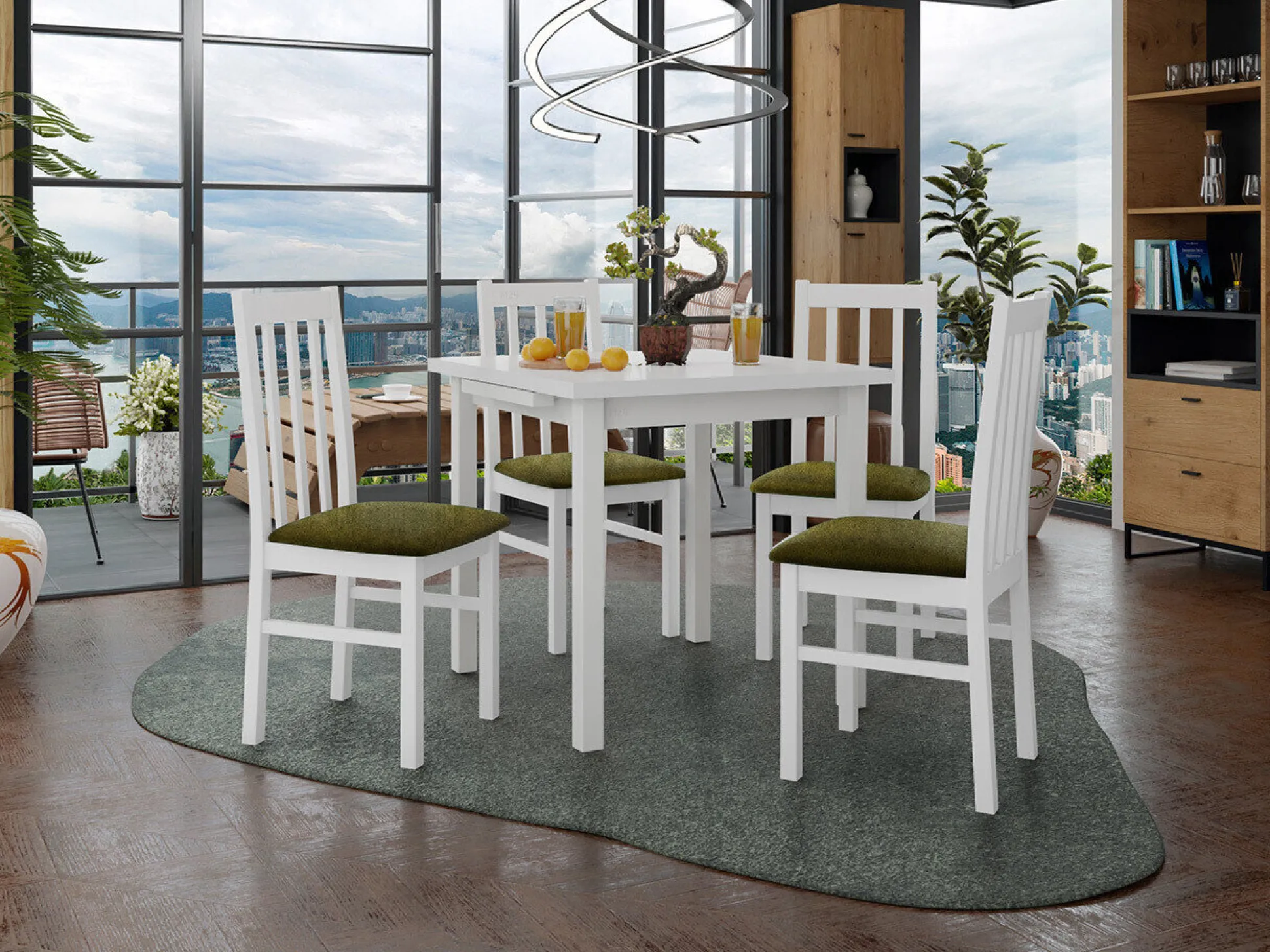 Spisestuesæt Victorville 319 (Hvid)