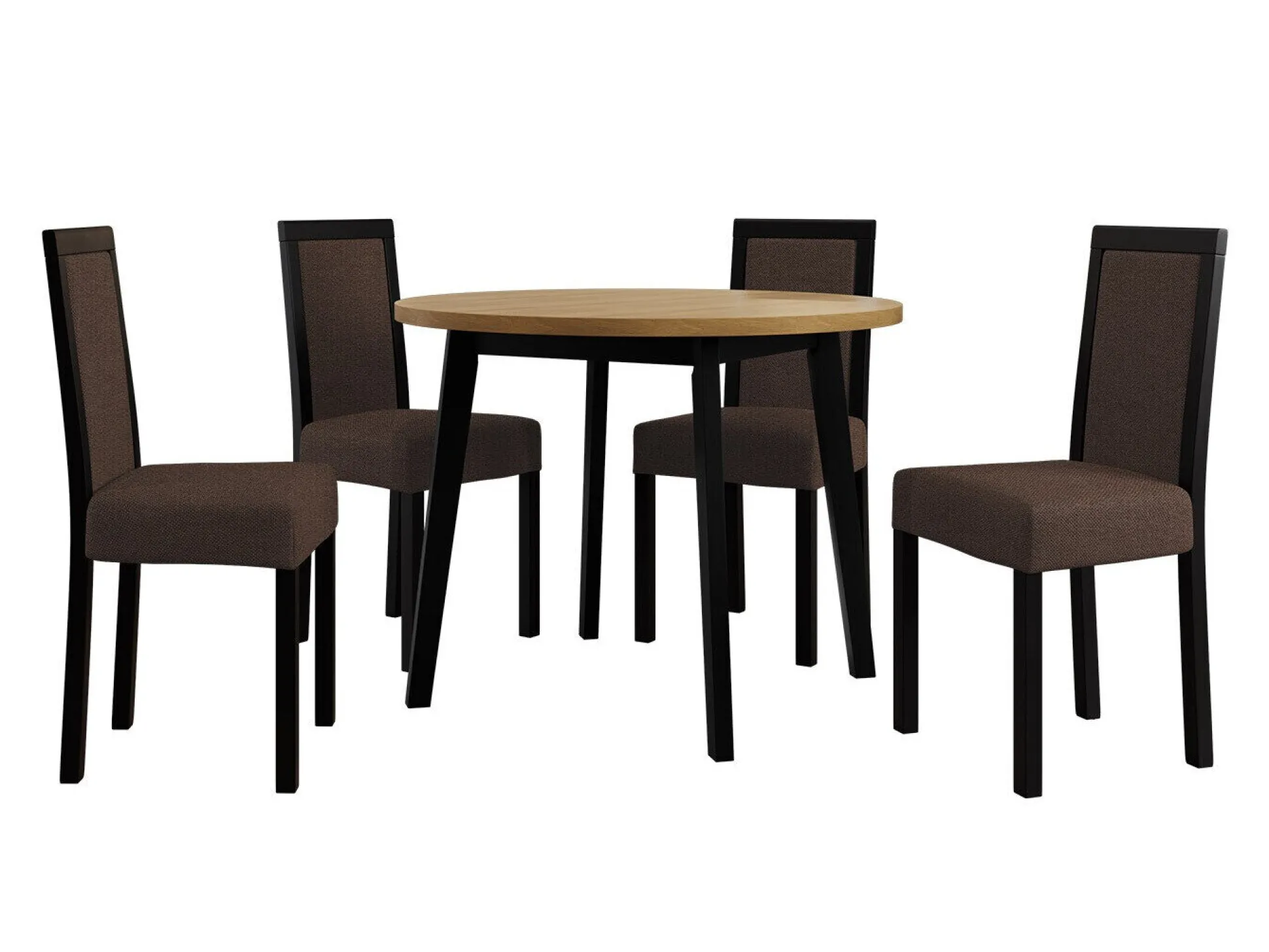 Spisestuesæt Victorville 306 (Sort)