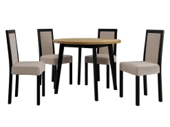 Spisestuesæt Victorville 256 (Grandson eg + Sort)