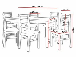 Spisestuesæt Victorville 261 (Hvid)